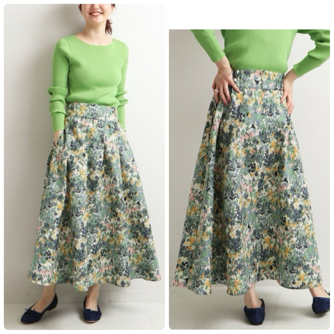 IENA - 美品 21SS IENA イエナ✴︎ かすれフラワーギャザー IENA - 美品 21SS IENA イエナ✴︎ かすれフラワーギャザー