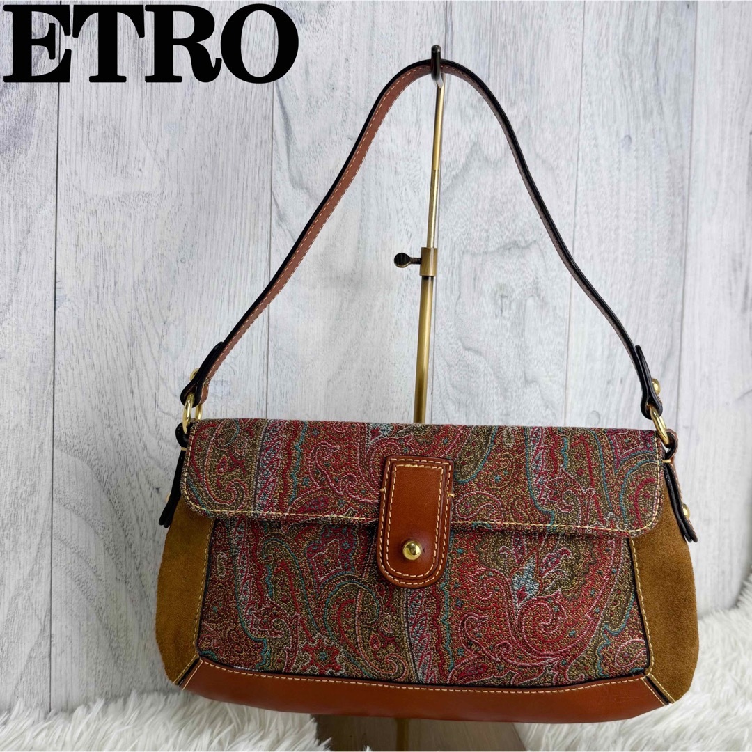 ETRO - 希少♡ジャガード♡コンビレザー♡ETRO エトロ ETRO - 希少♡ジャガード♡コンビレザー♡ETRO エトロ