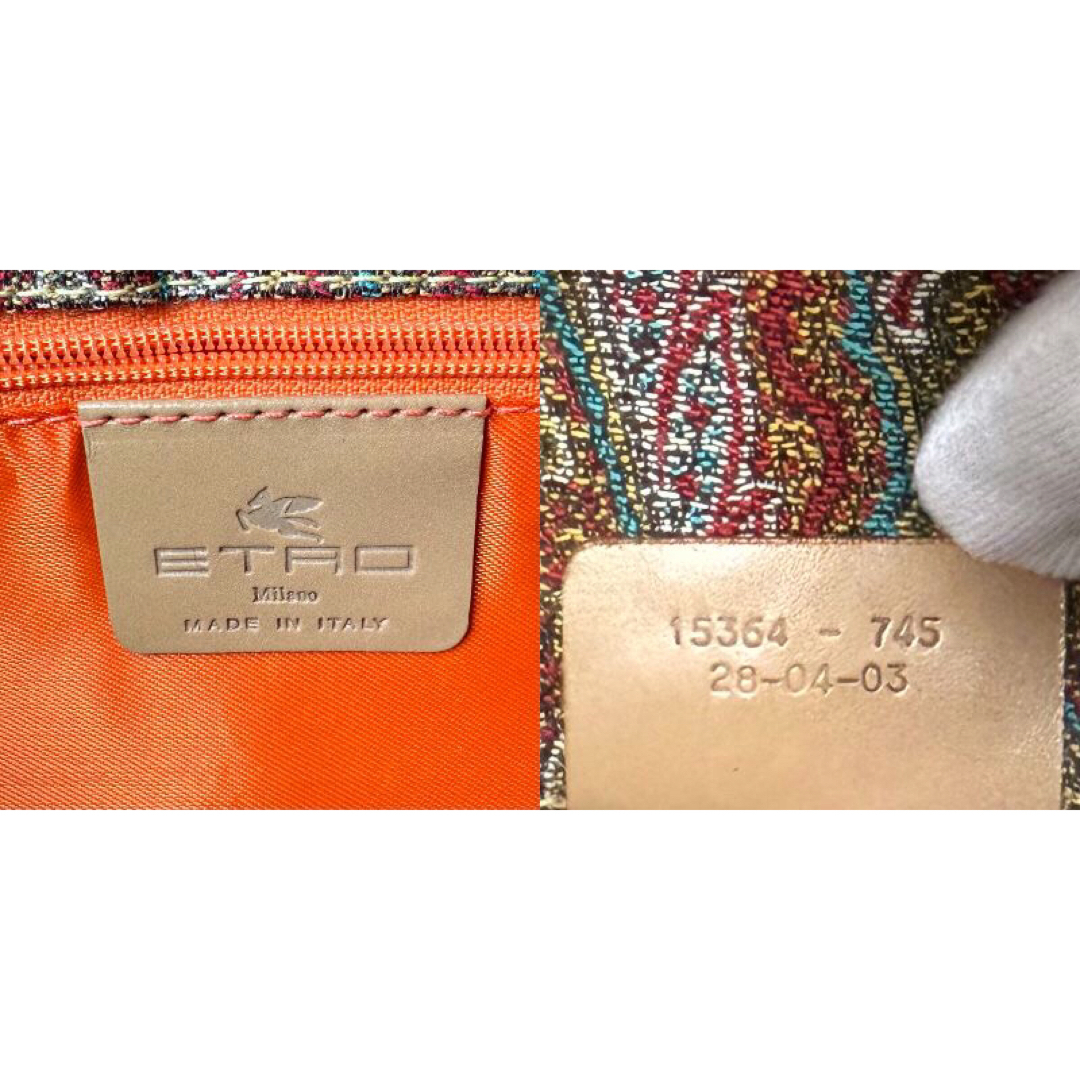 ETRO - 希少♡ジャガード♡コンビレザー♡ETRO エトロ ETRO - 希少♡ジャガード♡コンビレザー♡ETRO エトロ