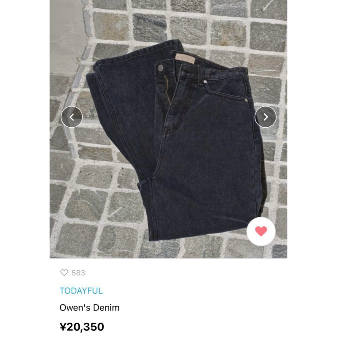 TODAYFUL - todayful Owen's Denim 25の通販 by mii's shop TODAYFUL - todayful Owen's Denim 25の通販 by mii's shop