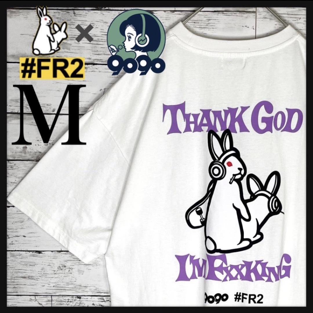 FR2 - 【ふくれな着用】FR2 9090 限定コラボ 色情兎 Tシャツ FR2 - 【ふくれな着用】FR2 9090 限定コラボ 色情兎 Tシャツ