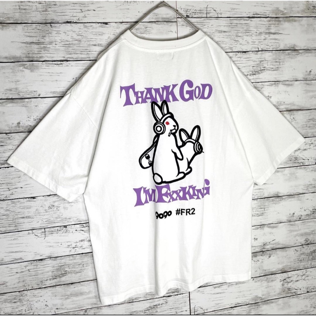 FR2 - 【ふくれな着用】FR2 9090 限定コラボ 色情兎 Tシャツ FR2 - 【ふくれな着用】FR2 9090 限定コラボ 色情兎 Tシャツ