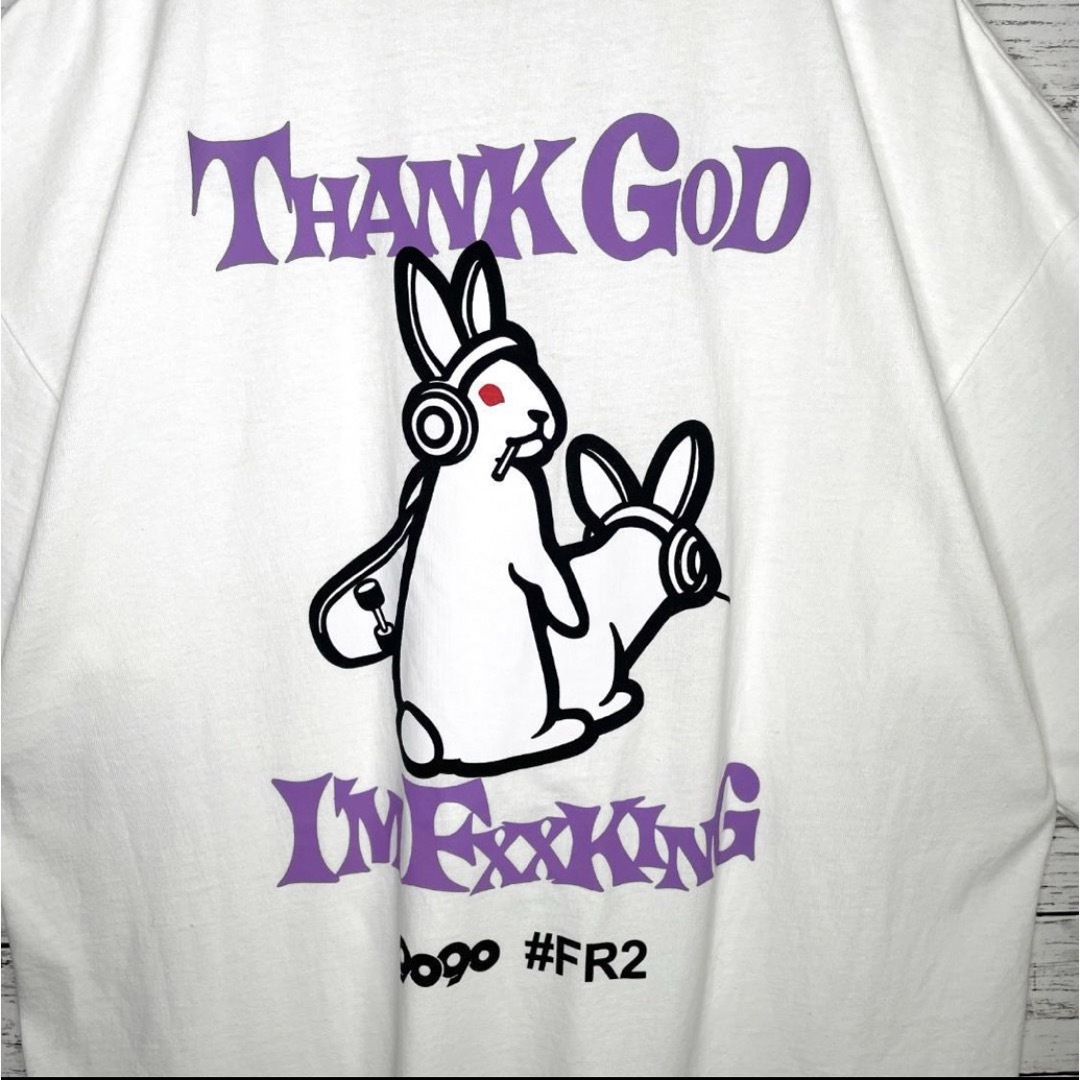 FR2 - 【ふくれな着用】FR2 9090 限定コラボ 色情兎 Tシャツ FR2 - 【ふくれな着用】FR2 9090 限定コラボ 色情兎 Tシャツ