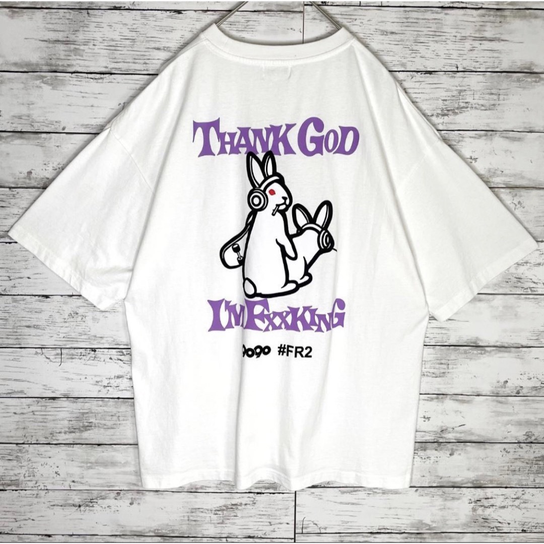 FR2 - 【ふくれな着用】FR2 9090 限定コラボ 色情兎 Tシャツ FR2 - 【ふくれな着用】FR2 9090 限定コラボ 色情兎 Tシャツ
