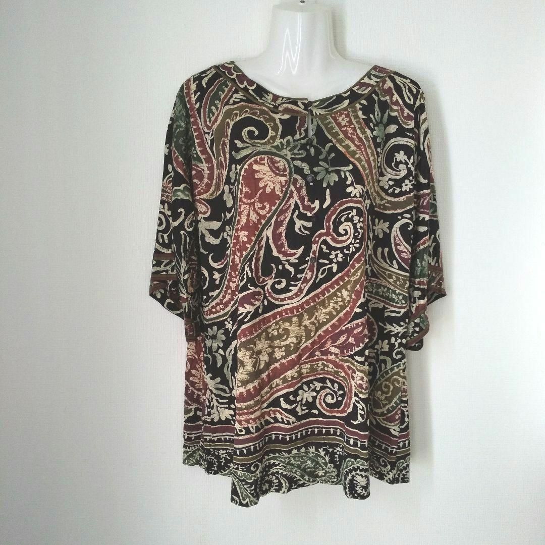 LEONARD - ky66 【超美品】 LEONARDFASHION 七分丈チュニック L LEONARD - ky66 【超美品】 LEONARDFASHION 七分丈チュニック L