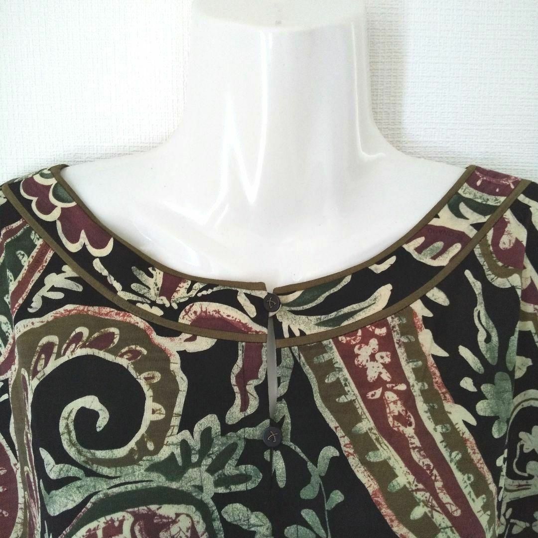 LEONARD - ky66 【超美品】 LEONARDFASHION 七分丈チュニック L LEONARD - ky66 【超美品】 LEONARDFASHION 七分丈チュニック L