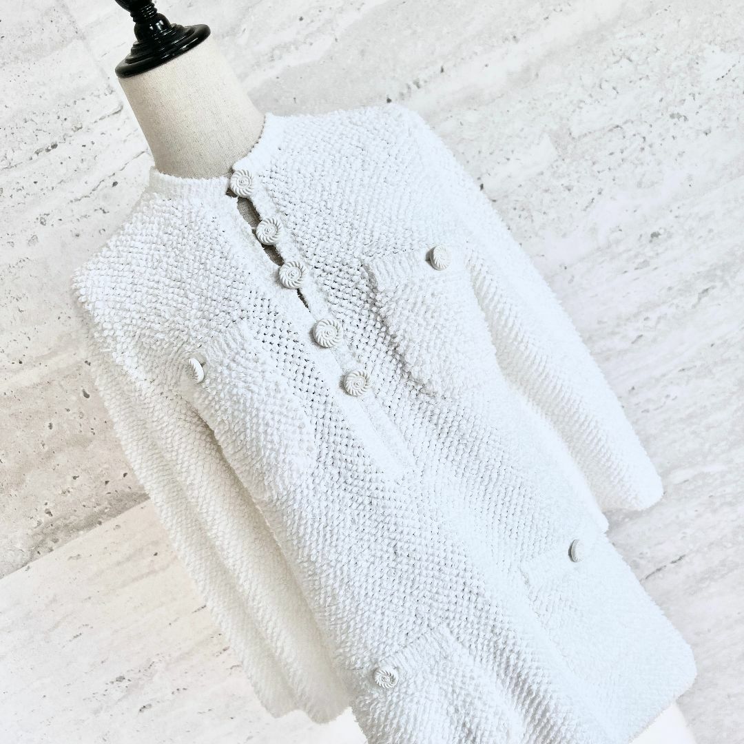 CHANEL - 美品☆CHANEL☆ふわモコ☆パイル☆オールホワイト