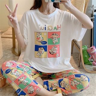 夏新作　クレヨンしんちゃん　可愛い　パジャマ　ルームウエア(パジャマ)