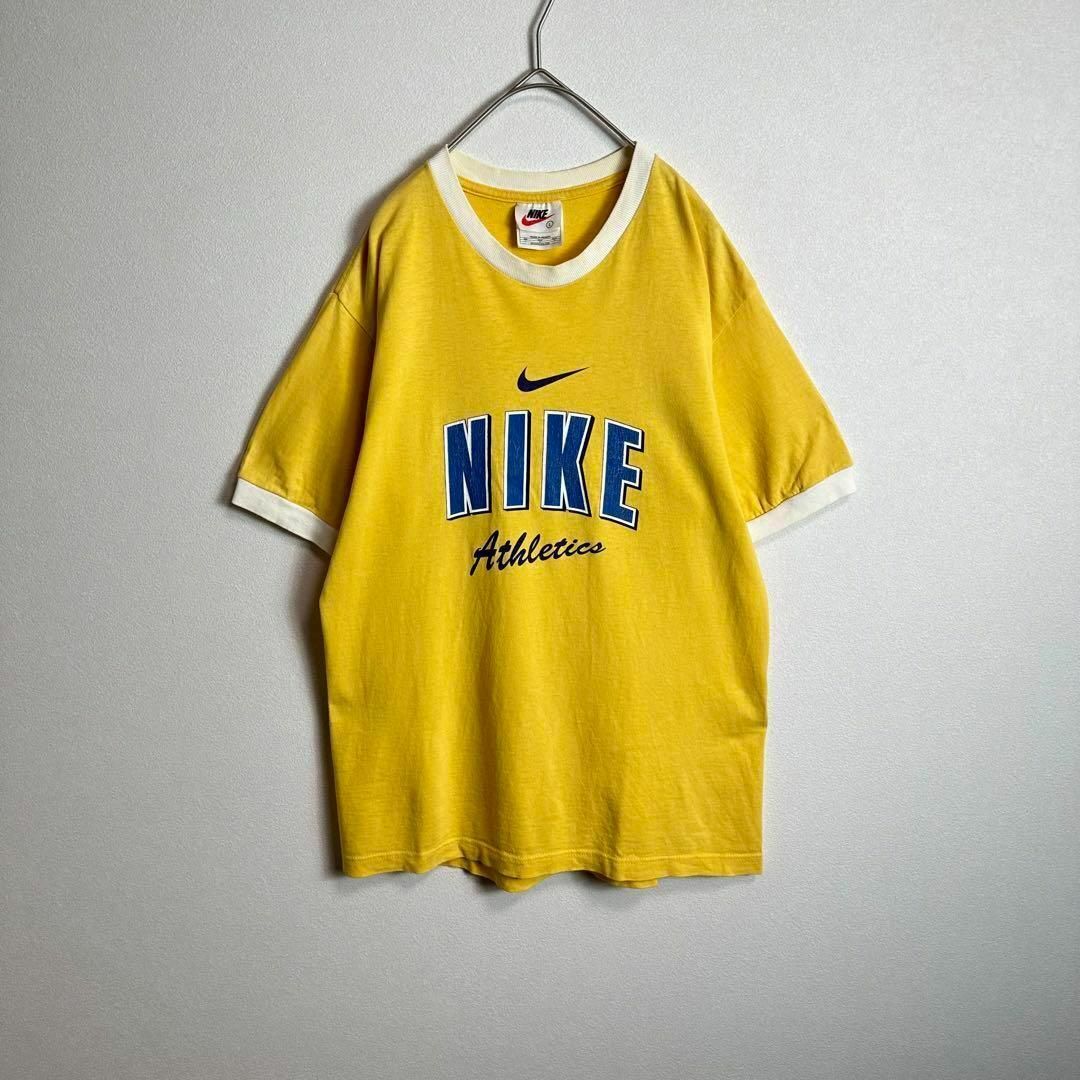NIKE - NIKEリンガーTシャツ 半袖 Lサイズ センターロゴ NIKE - NIKEリンガーTシャツ 半袖 Lサイズ センターロゴ