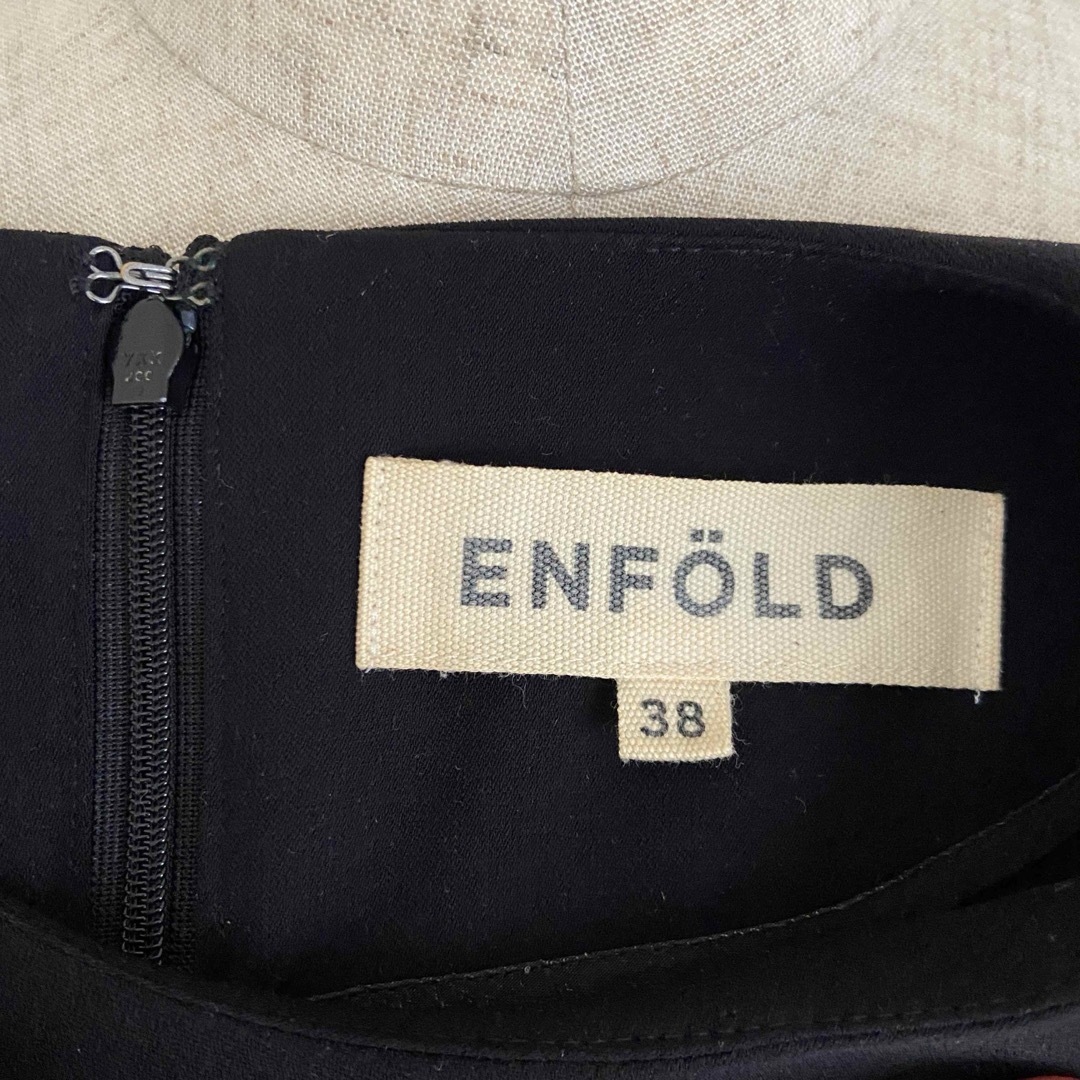 ENFOLD - 【ENFOLDO】エンフォルド/プルオーバー/トップス/黒 ENFOLD - 【ENFOLDO】エンフォルド/プルオーバー/トップス/黒