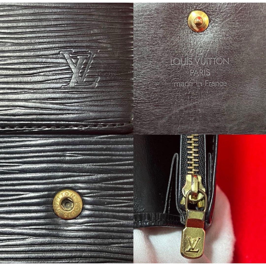 LOUIS VUITTON - 美品.本物】 ルイヴィトン エピ 長財布 黒 LOUIS VUITTON - 美品.本物】 ルイヴィトン エピ 長財布 黒