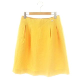 FOXEY - フォクシー FOXEY フレアスカート ひざ丈 タック 40 黄 FOXEY - フォクシー FOXEY フレアスカート ひざ丈 タック 40 黄
