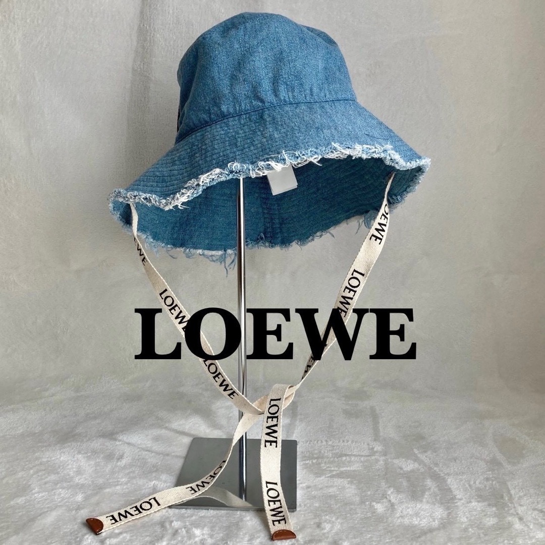 LOEWE - ⭐︎超美品⭐︎LOEWE ロエベ デニム バケットハット LOEWE - ⭐︎超美品⭐︎LOEWE ロエベ デニム バケットハット