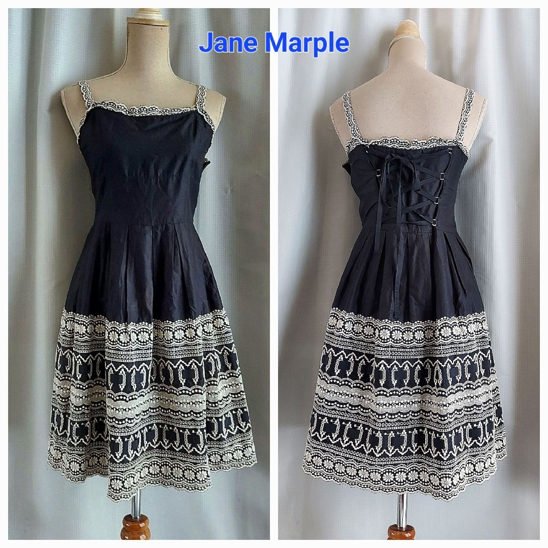 JaneMarple - 大変美品 ジェーンマープル 刺繍一杯のコットン JaneMarple - 大変美品 ジェーンマープル 刺繍一杯のコットン