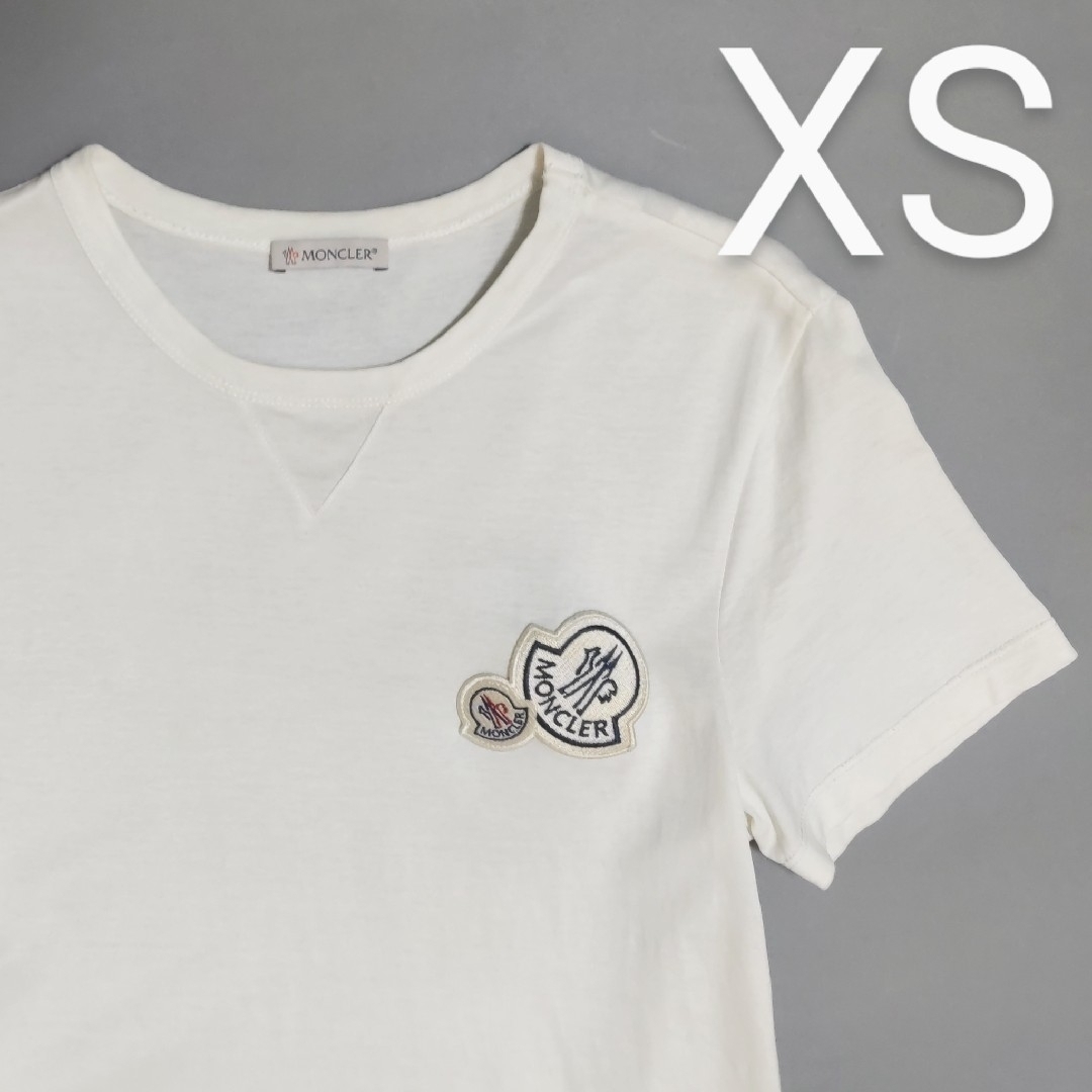 MONCLER - MONCLERダブルワッペンTシャツの通販 by らくま MONCLER - MONCLERダブルワッペンTシャツの通販 by らくま