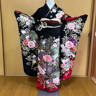 平和屋着物□豪華振袖 檜扇牡丹花文 暈し染め 金銀彩 やまと誂製 平和屋着物□豪華振袖 檜扇牡丹花文 暈し染め 金銀彩 やまと誂製