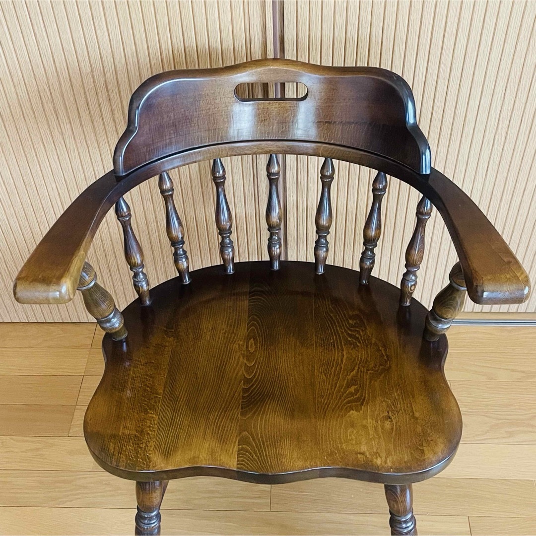 飛騨産業 - 【良品】飛騨産業 キツツキマーク ウィンザーアーム 飛騨産業 - 【良品】飛騨産業 キツツキマーク ウィンザーアーム