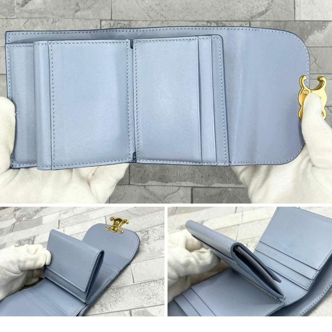 CELINE - セリーヌ トリオンフ スモールフラップウォレット CELINE - セリーヌ トリオンフ スモールフラップウォレット