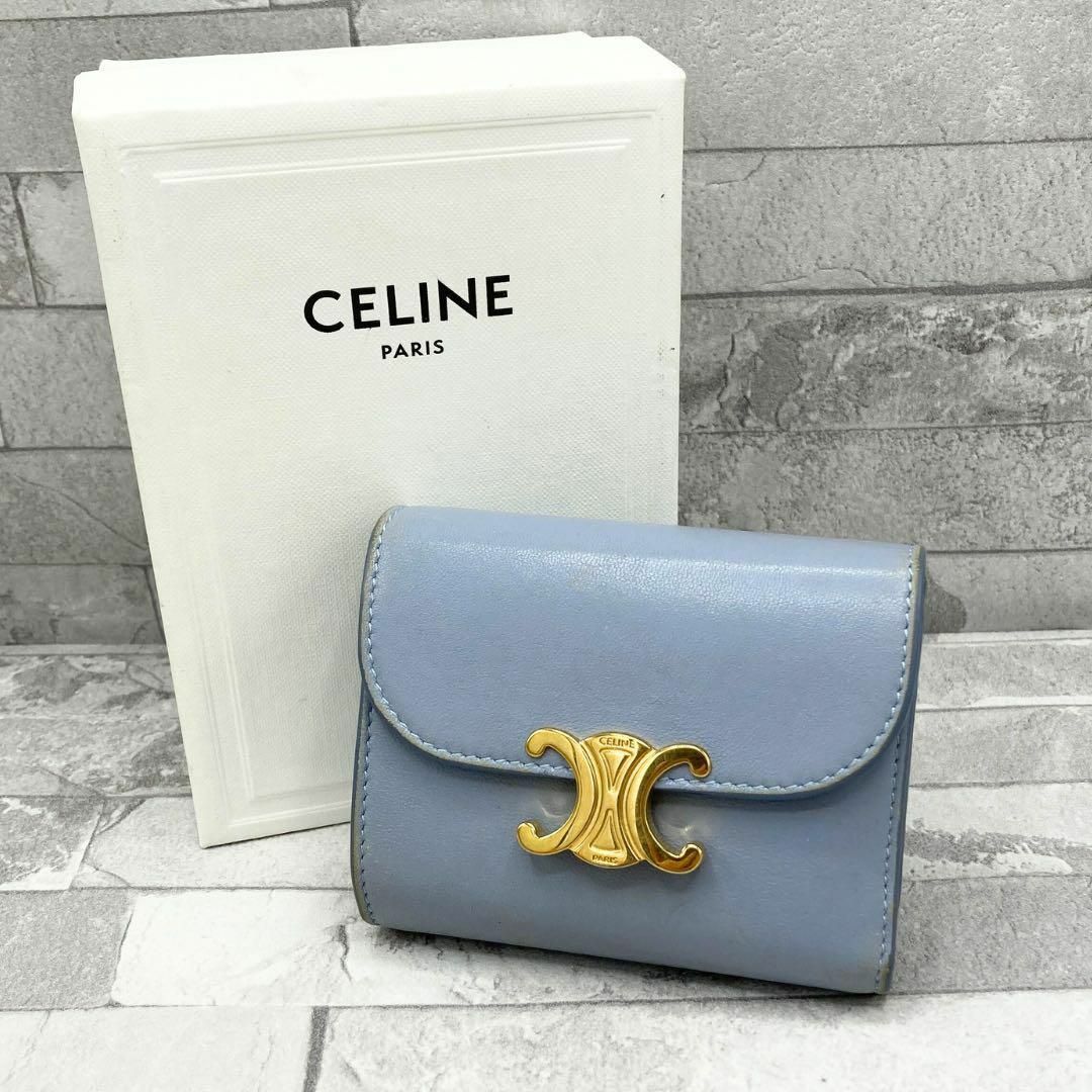 CELINE - セリーヌ トリオンフ スモールフラップウォレット CELINE - セリーヌ トリオンフ スモールフラップウォレット