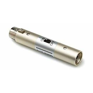 Hosa GMS-274 XLRメス-XLRオス ダイナミックマイク用 電源スイッチアダプター p706p5g(その他)