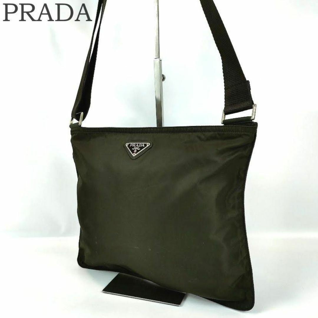 PRADA - 良品 PRADA プラダ ナイロン ショルダーバッグ 三角ロゴ PRADA - 良品 PRADA プラダ ナイロン ショルダーバッグ 三角ロゴ