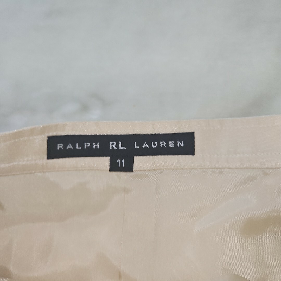 Ralph Lauren - 【人気⭐RL RALPH LAUREN】ベージュ シルク Ralph Lauren - 【人気⭐RL RALPH LAUREN】ベージュ シルク