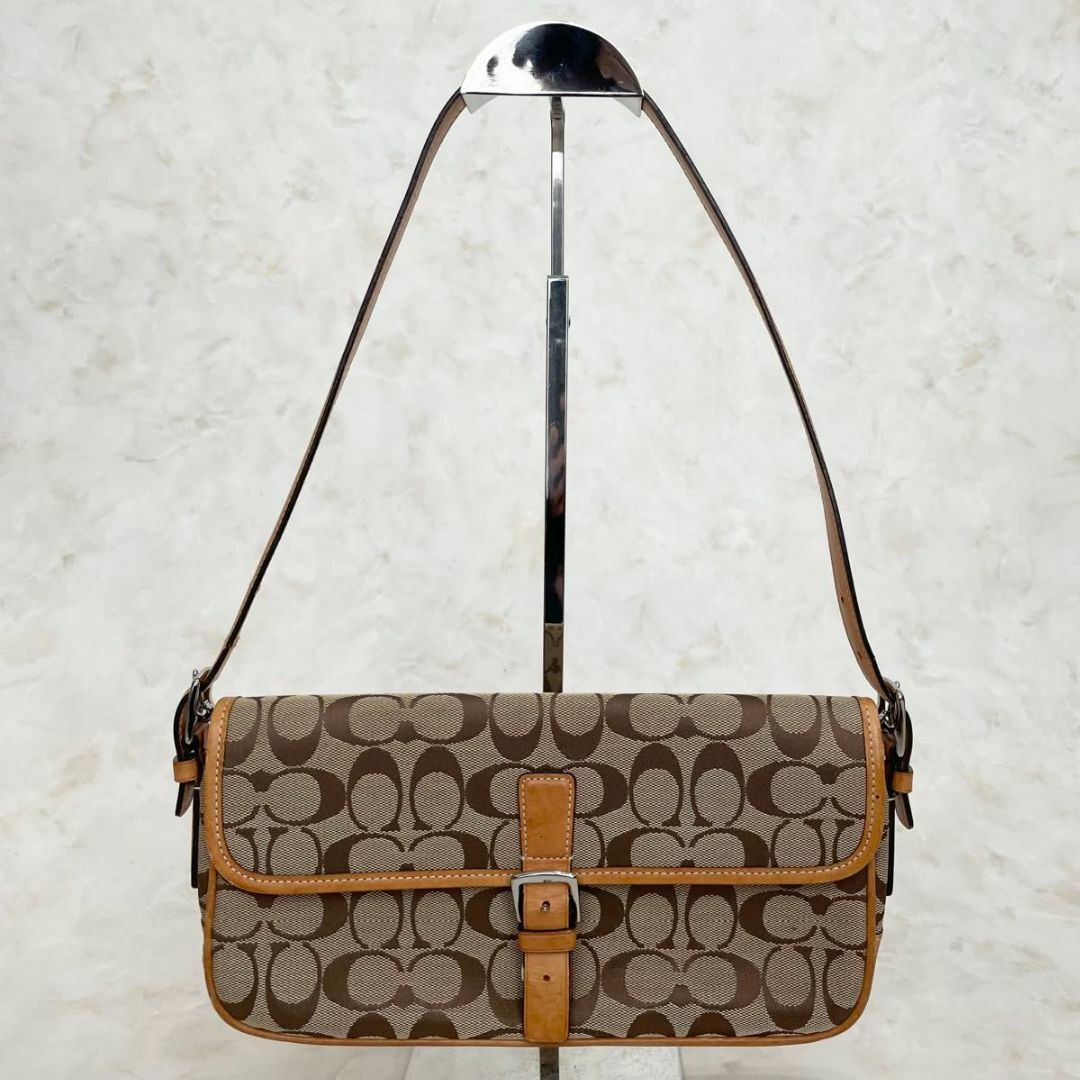 COACH - 【人気】COACH ワンショルダーバック シグネチャー COACH - 【人気】COACH ワンショルダーバック シグネチャー