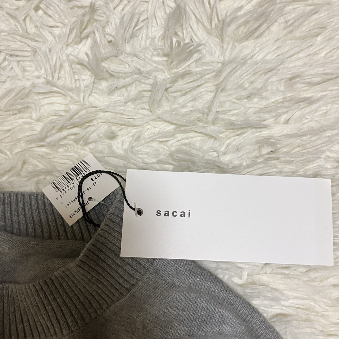 sacai - 未使用 サカイ ボーダー マルチカラー ノルディック sacai - 未使用 サカイ ボーダー マルチカラー ノルディック