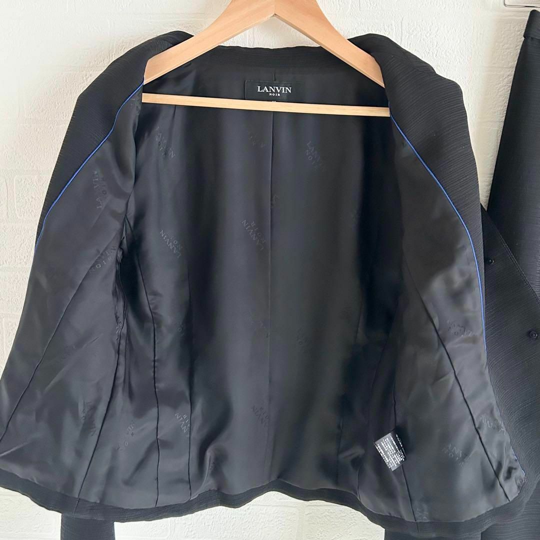 LANVIN NOIR - 美品✨LANVIN ブラックフォーマルセットアップ 黒 LANVIN NOIR - 美品✨LANVIN ブラックフォーマルセットアップ 黒