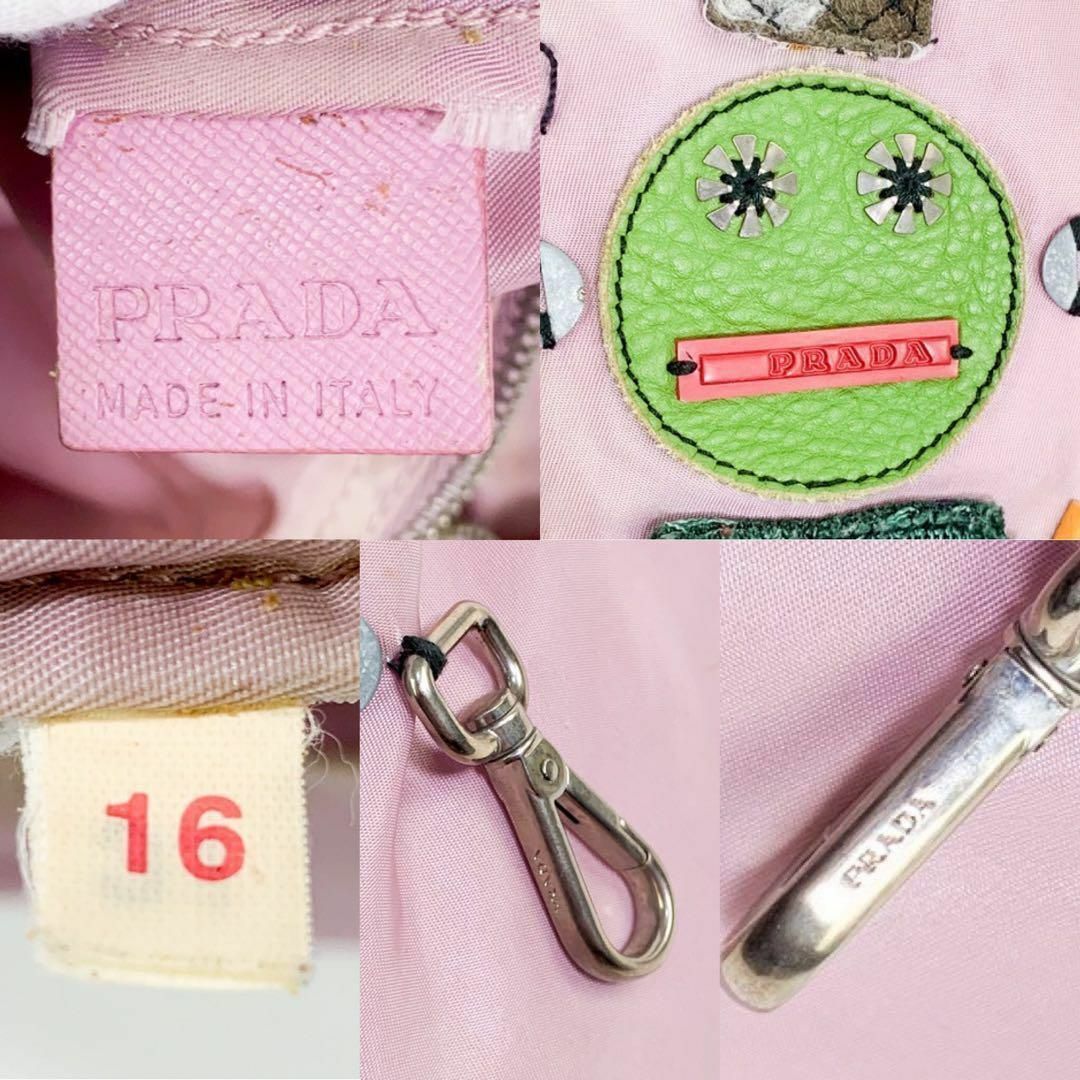 PRADA - PRADA プラダ トートバッグ ロボット 刺繍 三角ロゴ PRADA - PRADA プラダ トートバッグ ロボット 刺繍 三角ロゴ