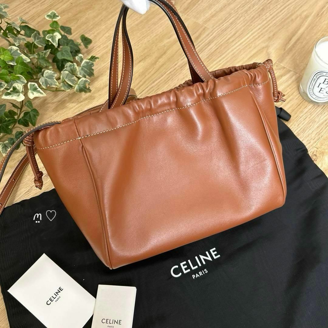 CELINE - CELINE セリーヌ スモールカバドローストリングキュイ CELINE - CELINE セリーヌ スモールカバドローストリングキュイ