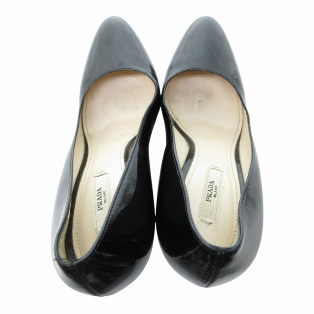 PRADA - プラダ PRADA エナメル パンプス ハイヒール 黒 約24 PRADA - プラダ PRADA エナメル パンプス ハイヒール 黒 約24
