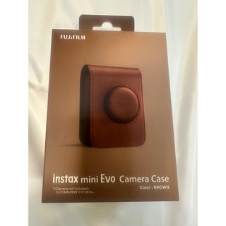 フジフイルム(富士フイルム)の富士フイルム INSTAX mini Evo カメラケース BROWN(1個)(ケース/バッグ)