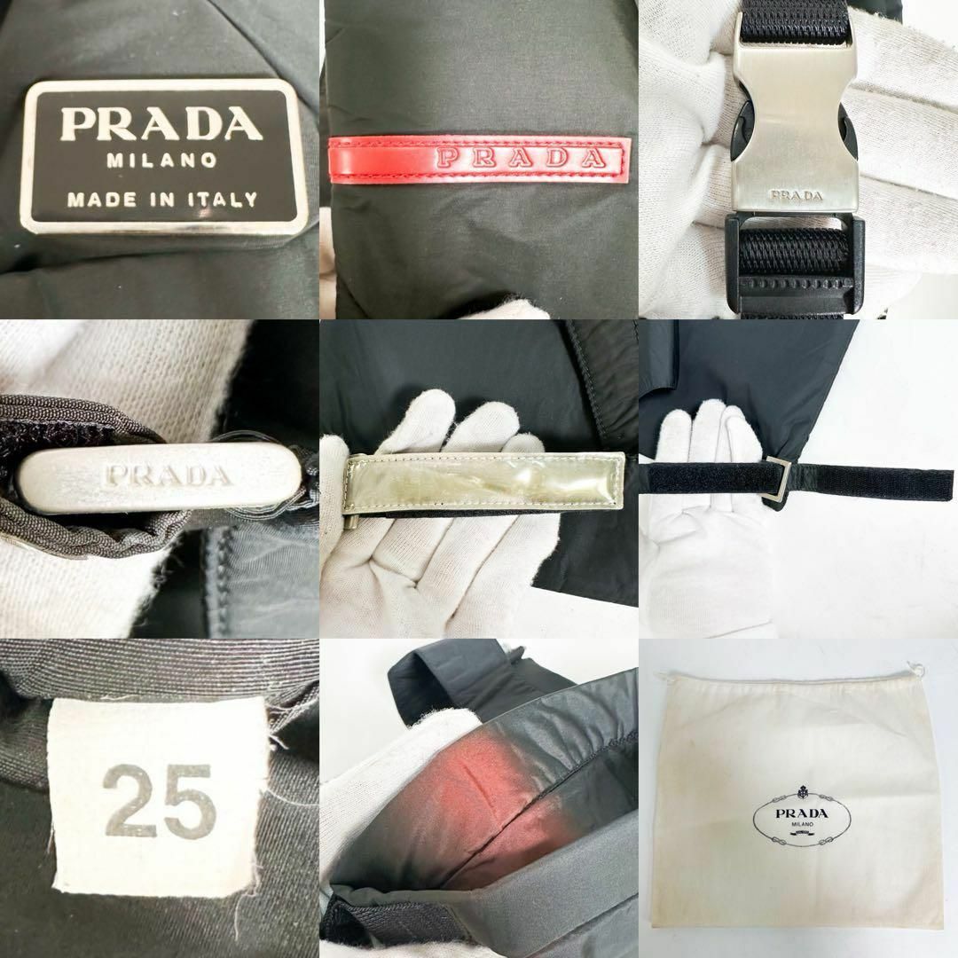 PRADA - PRADA SPORTS プラダスポーツ リュックサック 黒 保存袋 PRADA - PRADA SPORTS プラダスポーツ リュックサック 黒 保存袋