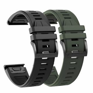[Ahayo] QuickFit 22mm 2パック防水替えバンド に適合するガ(その他)