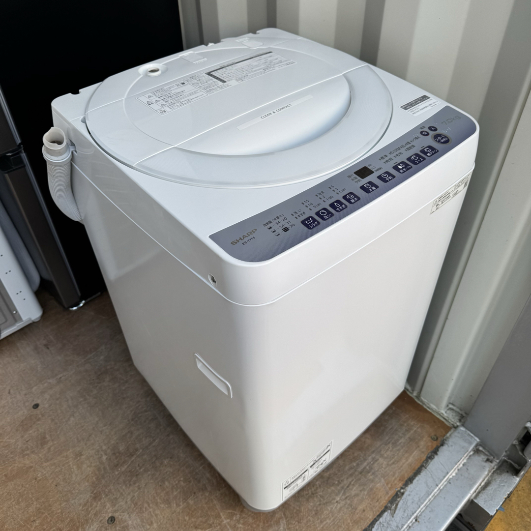SHARP - C7416☆2023年製美品☆シャープ 洗濯機 7KG 穴無し洗濯 SHARP - C7416☆2023年製美品☆シャープ 洗濯機 7KG 穴無し洗濯