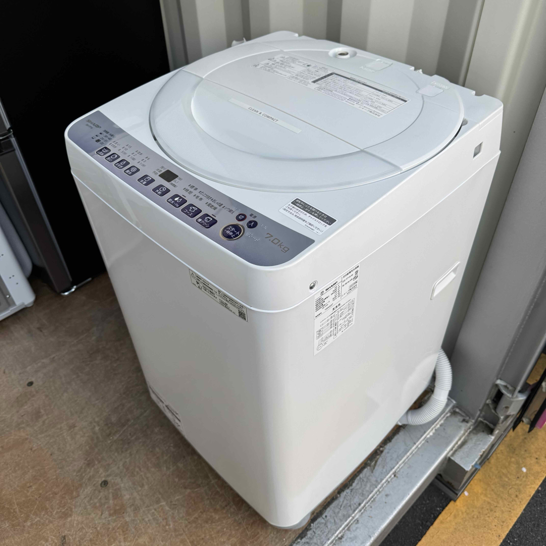 SHARP - C7416☆2023年製美品☆シャープ 洗濯機 7KG 穴無し洗濯 SHARP - C7416☆2023年製美品☆シャープ 洗濯機 7KG 穴無し洗濯