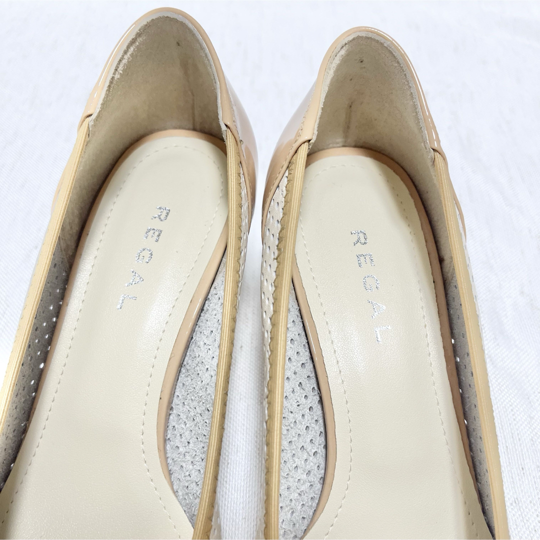 REGAL - 【未使用】リーガル オープントゥ パンプス バックル REGAL - 【未使用】リーガル オープントゥ パンプス バックル