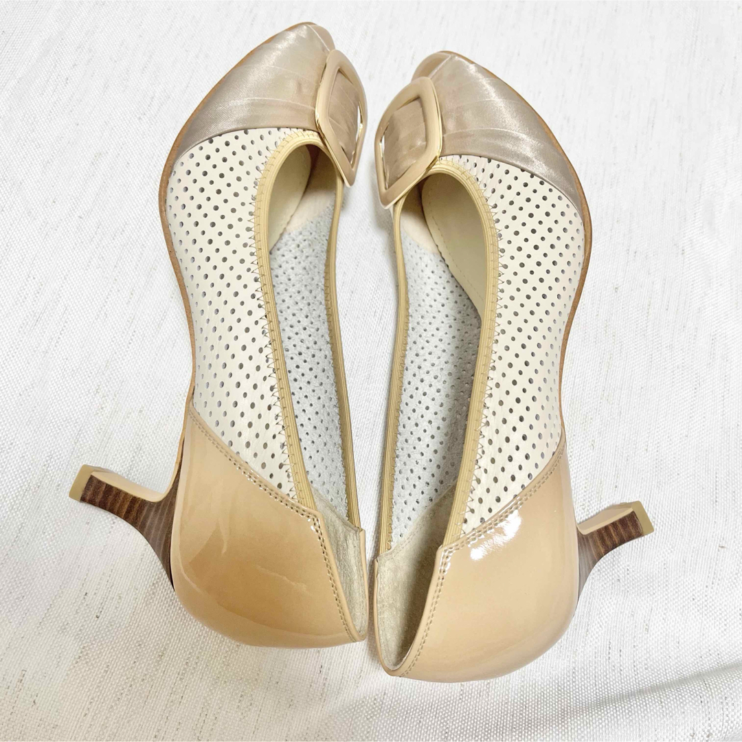 REGAL - 【未使用】リーガル オープントゥ パンプス バックル REGAL - 【未使用】リーガル オープントゥ パンプス バックル