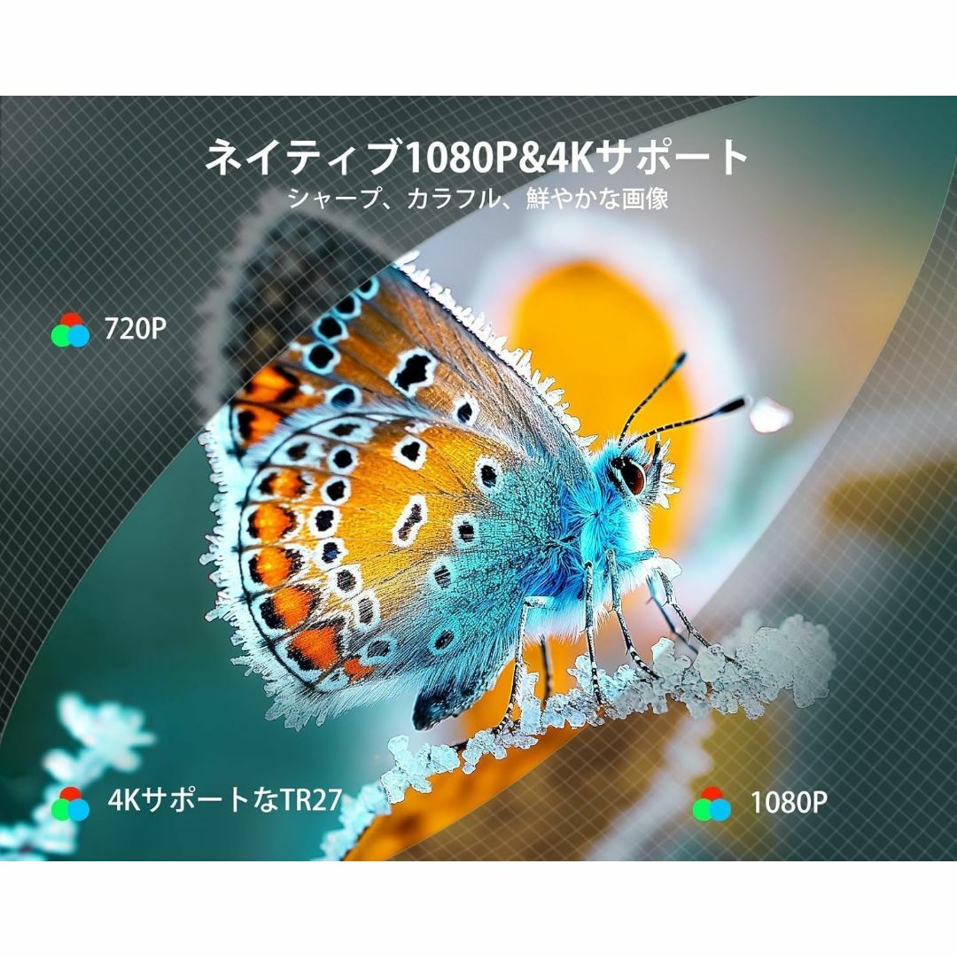 TOPTRO TR27 プロジェクター 小型1080P&4K対応·600ANSIの通販 by TOPTRO TR27 プロジェクター 小型1080P&4K対応·600ANSIの通販 by