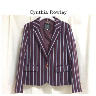 シンシアローリー(Cynthia Rowley)の美品【Cynthia Rowley】ストライプ テーラード ジャケット(テーラードジャケット)