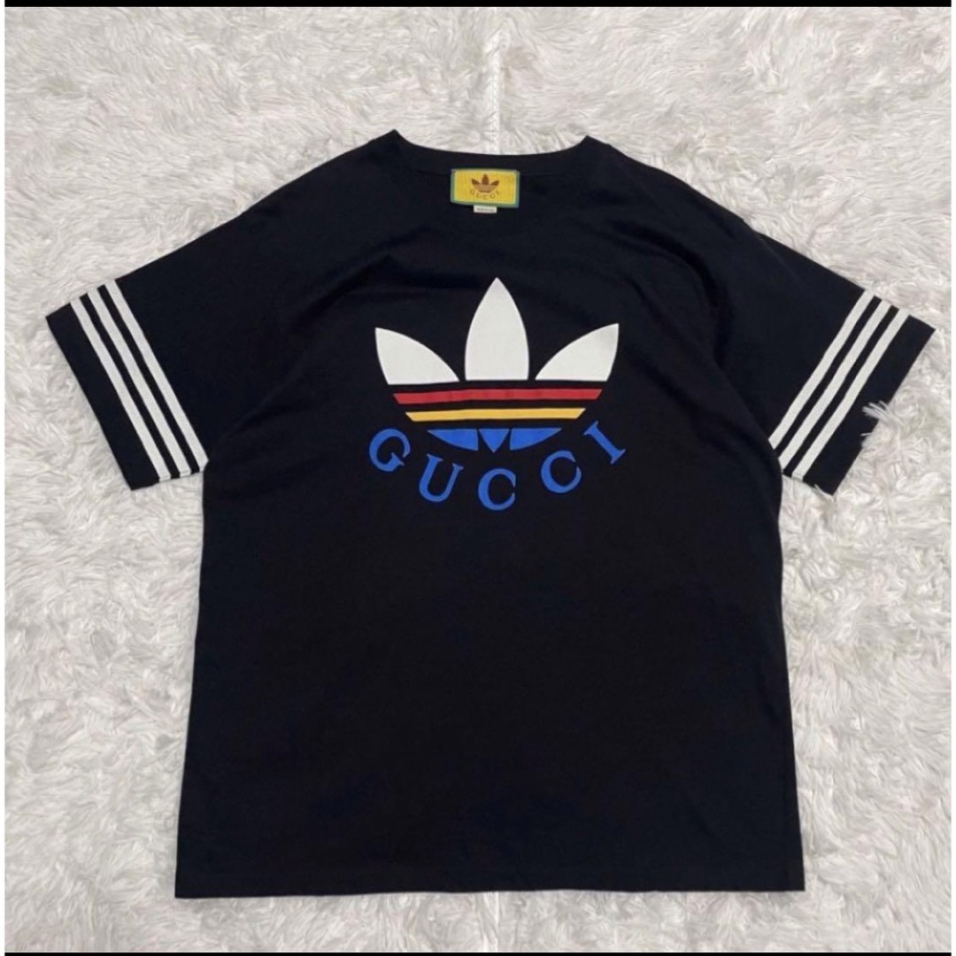 GUCCI - 【限定コラボ】 グッチ アディダス フロントロゴ バック GUCCI - 【限定コラボ】 グッチ アディダス フロントロゴ バック