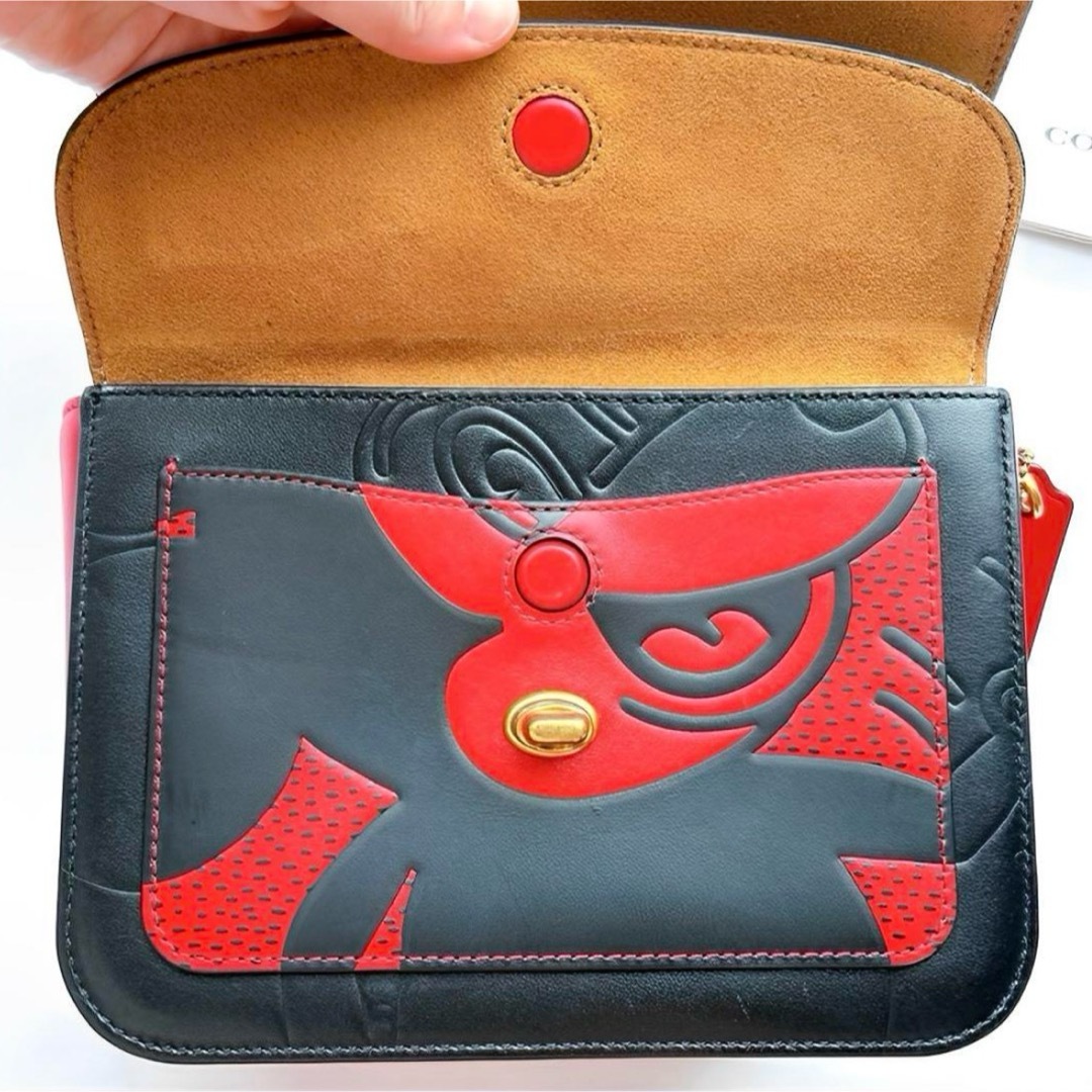 COACH - 【限定品】COACH コーチ ミッキー チェーンショルダー COACH - 【限定品】COACH コーチ ミッキー チェーンショルダー