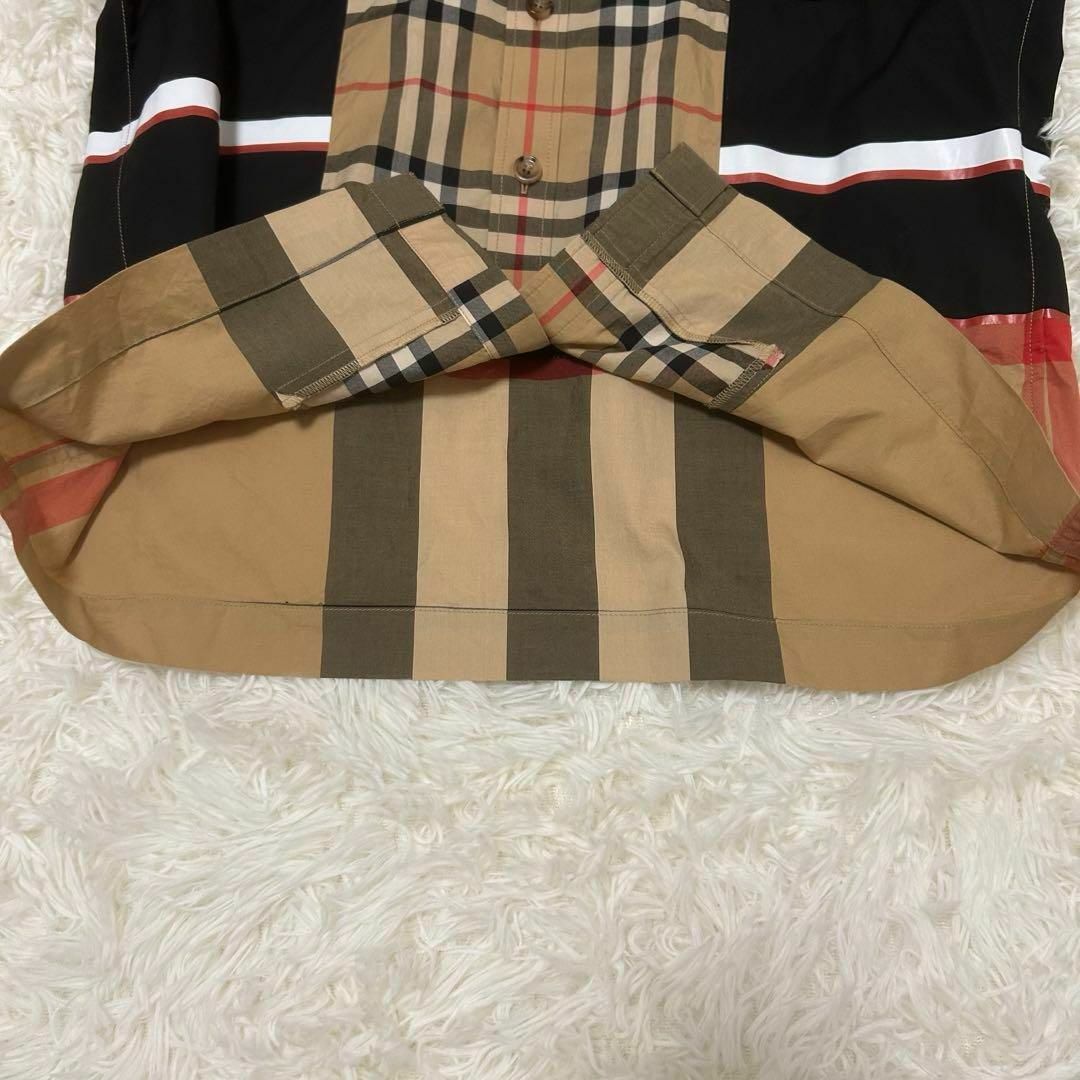 BURBERRY - 現行✨バーバリーシャツ 半袖 ノバチェック パッチ BURBERRY - 現行✨バーバリーシャツ 半袖 ノバチェック パッチ