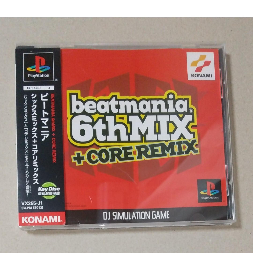 beatmania 6thMIX+CORE REMIX PS 帯付き