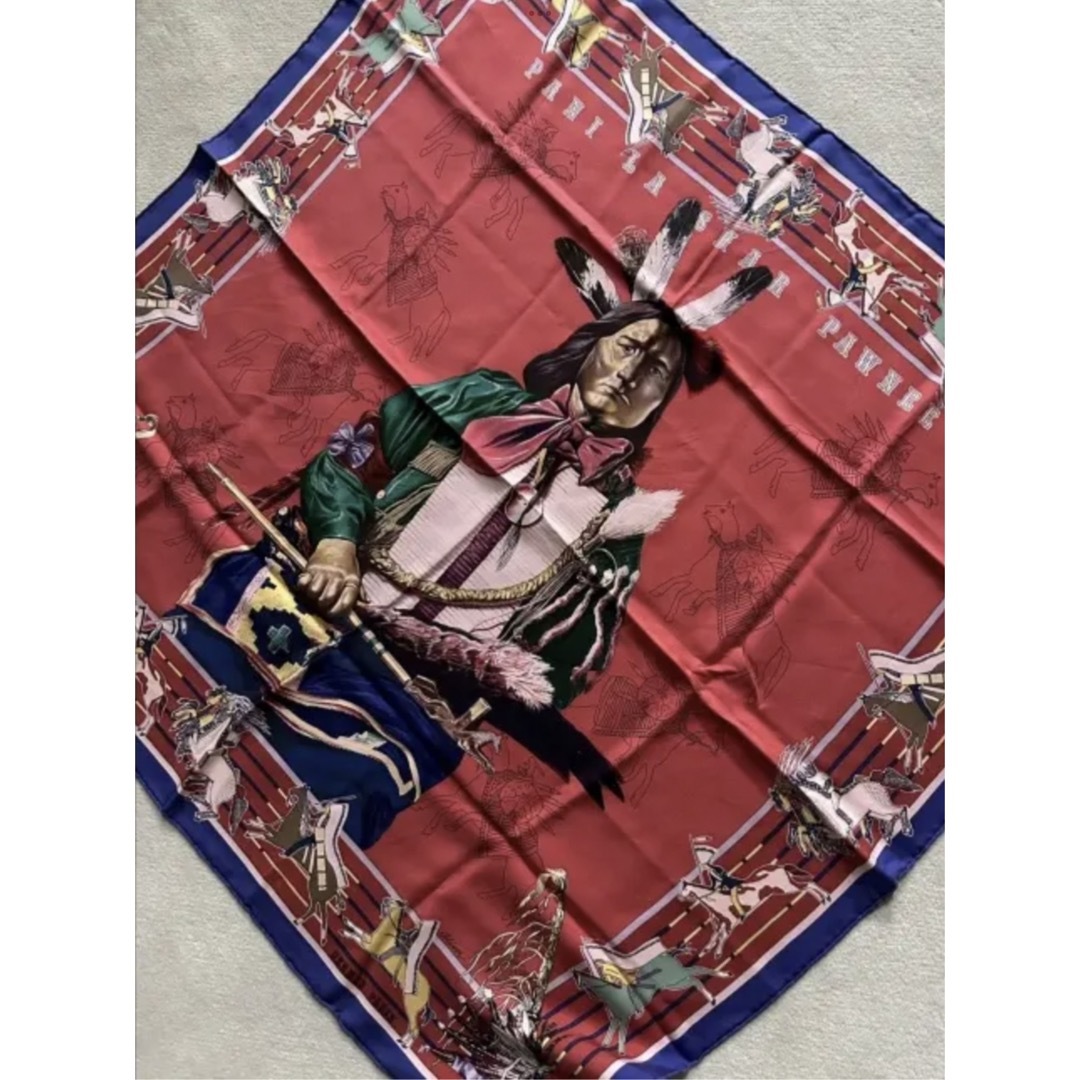 HERMES - HERMES / scarf エルメス シルクスカーフ インディアン HERMES - HERMES / scarf エルメス シルクスカーフ インディアン