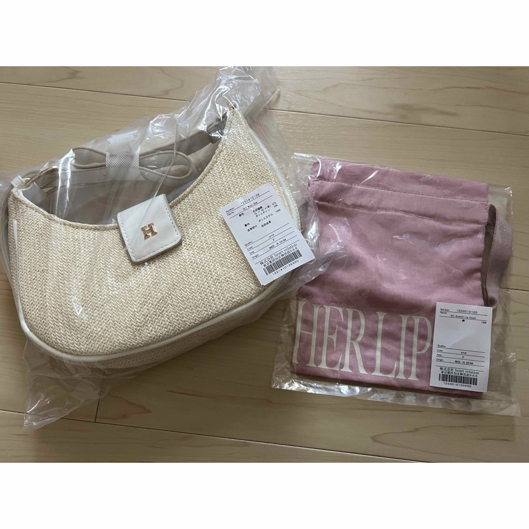 Her lip to - herlipto ノベルティ HLT Moon Bag 新品未使用の Her lip to - herlipto ノベルティ HLT Moon Bag 新品未使用の