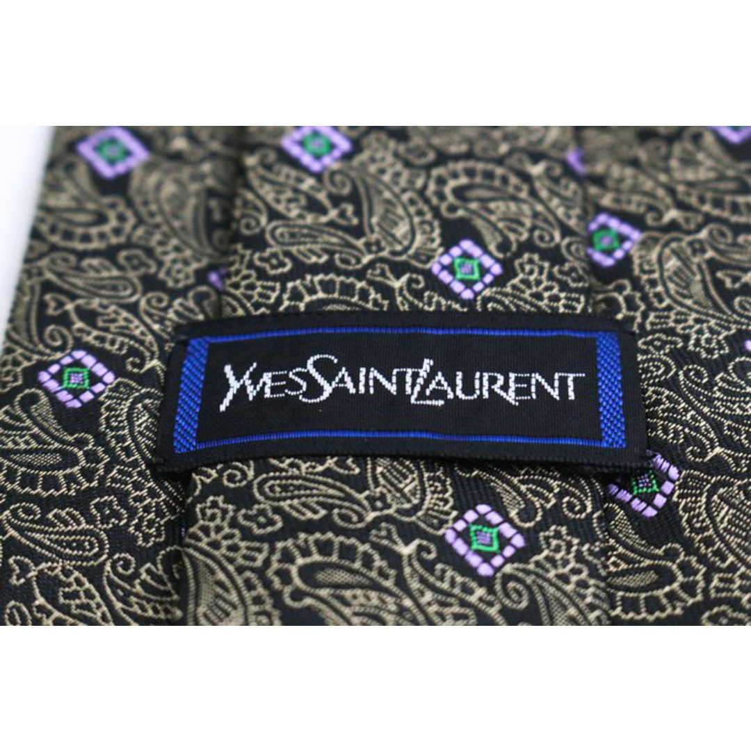 SAINT LAURENT - イヴ・サンローラン ブランド ネクタイ シルク SAINT LAURENT - イヴ・サンローラン ブランド ネクタイ シルク
