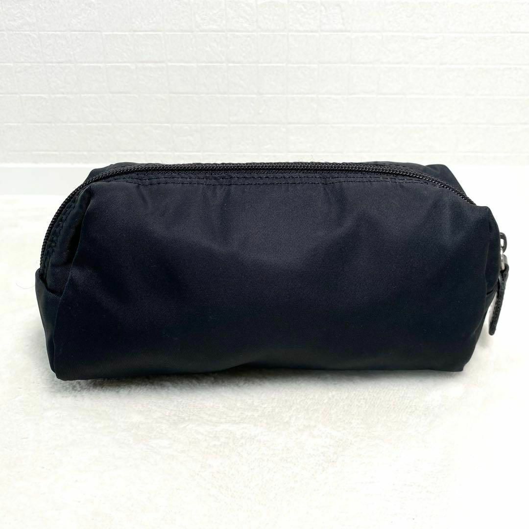 PRADA - 【正規品】PRADA ブラックナイロン 横長 ポーチ 三角 PRADA - 【正規品】PRADA ブラックナイロン 横長 ポーチ 三角