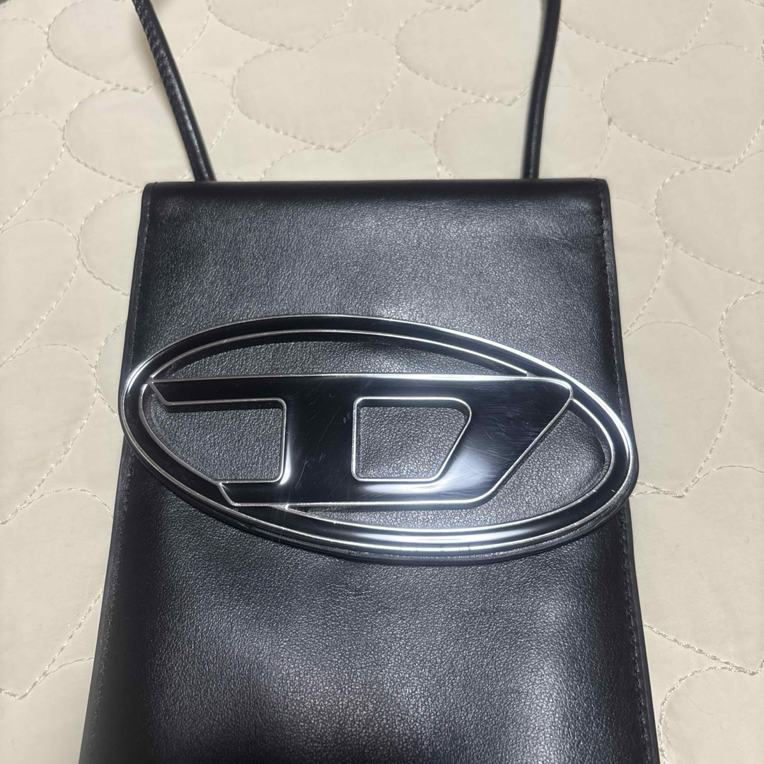 DIESEL - 【美品】ディーゼル ブラック 黒 オーバルD レザー DIESEL - 【美品】ディーゼル ブラック 黒 オーバルD レザー